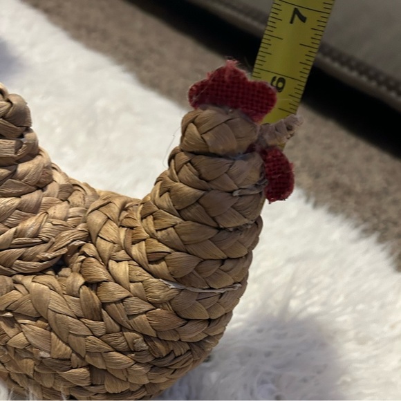 50% off w like Wicker Rattan wrap Chicken Hen Farmhouse Decor Rooster unique - Picture 5 of 5